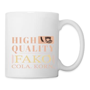Born For Korn Spruch Landwirt Biertrinker Fako - Tasse - Weiß - Rechts