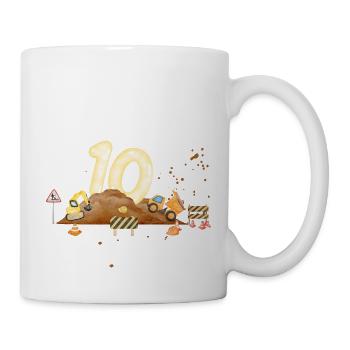 10th Anniversary Construction Site - Mug - white - Right
