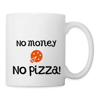 witzige Sprüche Pizza - Tasse - Weiß - Rechts