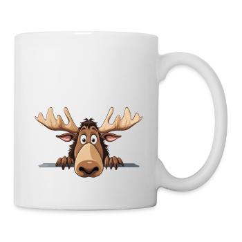 orignal jeter un coup d’œil mignon adorable drôle animal dessin animé - Mug blanc - blanc - Droite