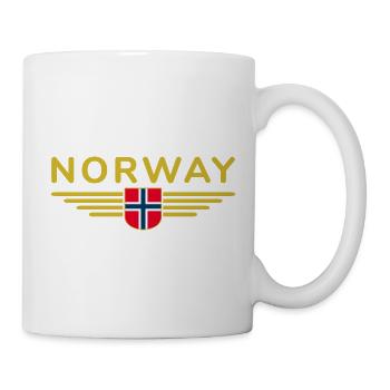 J’aime la tenue T-shirt design Norvège - Mug blanc - blanc - Droite