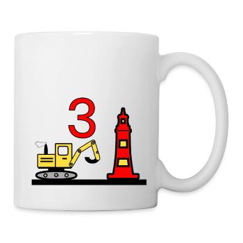 Excavator - Mug - white - Right