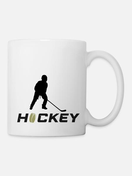 hockey - Mug blanc - blanc
