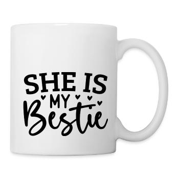 t shirt meilleure amie - Mug blanc - blanc - Droite