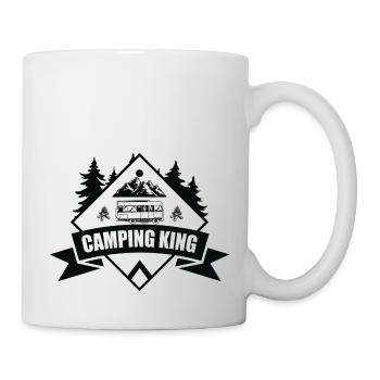 Camping camping-car caravane aventure - Mug blanc - blanc - Droite