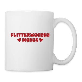 Reise Hochzeit Ab In Die Flitterwochen Verheiratet - Tasse - Weiß - Rechts