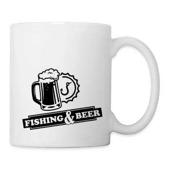 Angler Spruch Fischen Fischer Geschenksidee - Tasse - Weiß - Rechts
