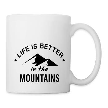 Wandern Hiking Sport Berge - Tasse - Weiß - Rechts