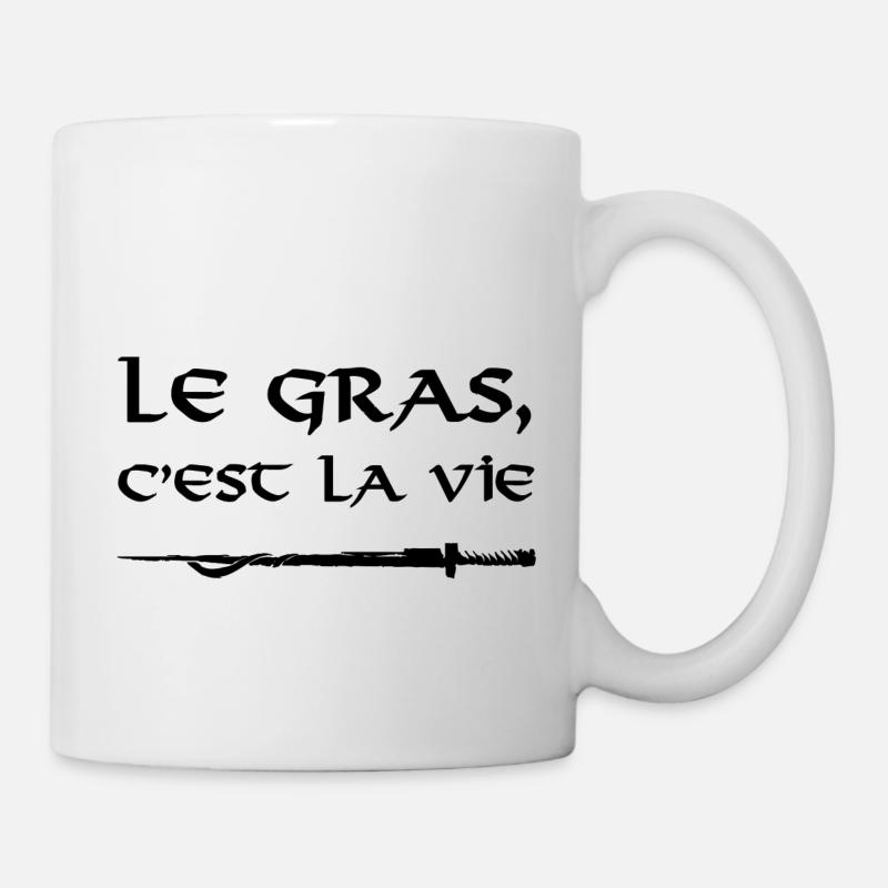 Le Gras c'est la vie. - Mug blanc - blanc