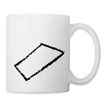 rechteck - Tasse - Weiß - Rechts