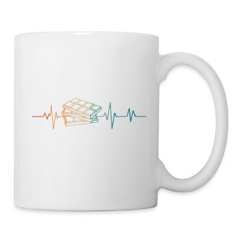 Heartbeat Retro Chocolate Bar - Mug - white - Right