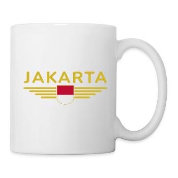Indonesia Jakarta Fan Outfit Design T Shirt - Mug - white - Right