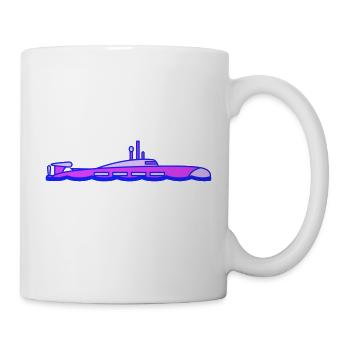 Plongée de surface sous-marine - Mug blanc - blanc - Droite