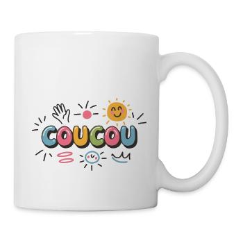 Fröhliches Design - Kuckuck - Tasse - Weiß - Rechts