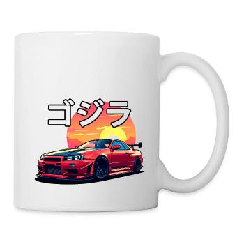 R34 Coucher de soleil - Mug blanc - blanc - Droite