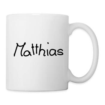 Matthias - Tasse - Weiß - Rechts