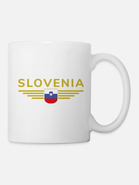 Stylisches Slowenien Design - Tasse - Weiß