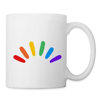 Arc-en-ciel LGBTQIA gay subtile fierté - Mug blanc - blanc - Droite