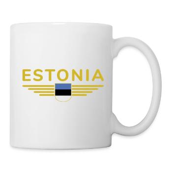 Estland T-Shirt – Für echte Fans - Tasse - Weiß - Rechts