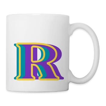 Multicolored letter r - Mug - white - Right