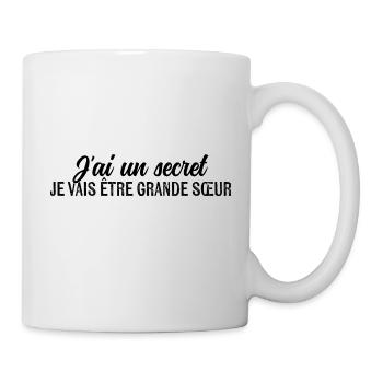 I have a secret, I'm going to be a big sister - Mug - white - Right