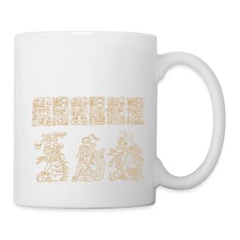 Glyphes des Mayas - Mug blanc - blanc - Droite