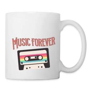 La musique pour toujours - Mug blanc - blanc - Droite