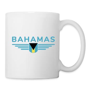 Bahamas Fans: Tropisches Design - Tasse - Weiß - Rechts
