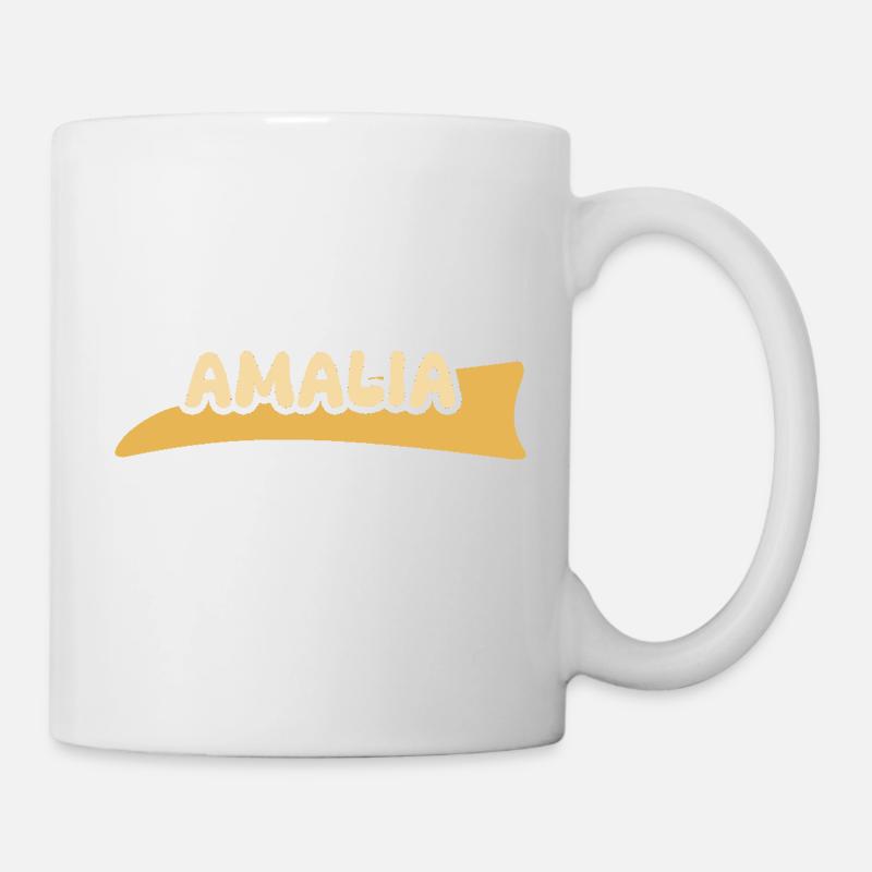 Prénom Amalia - Mug blanc - blanc