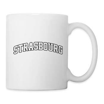 Strasbourg logo: Franco-German collegiate design - Mug - white - Right