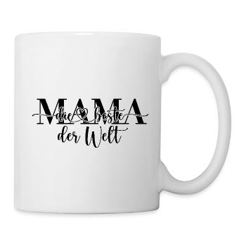 Mama die beste der Welt - Muttertag - Tasse - Weiß - Rechts