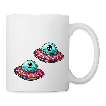 Bande dessinée OVNI 2 - Mug blanc - blanc - Droite