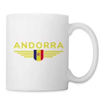 Andorra Fans T-Shirt Design - Tasse - Weiß - Rechts