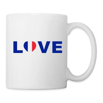 Love France Heart Design - Mug - white - Right
