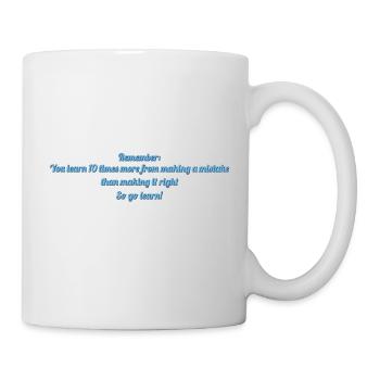 Learn from mistakes - Mug - white - Right