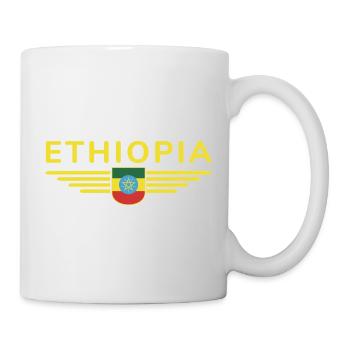 Ethiopia Design – Pride and Culture - Mug - white - Right