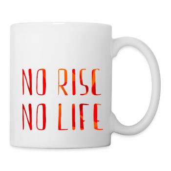 no risc no life - Tasse - Weiß - Rechts
