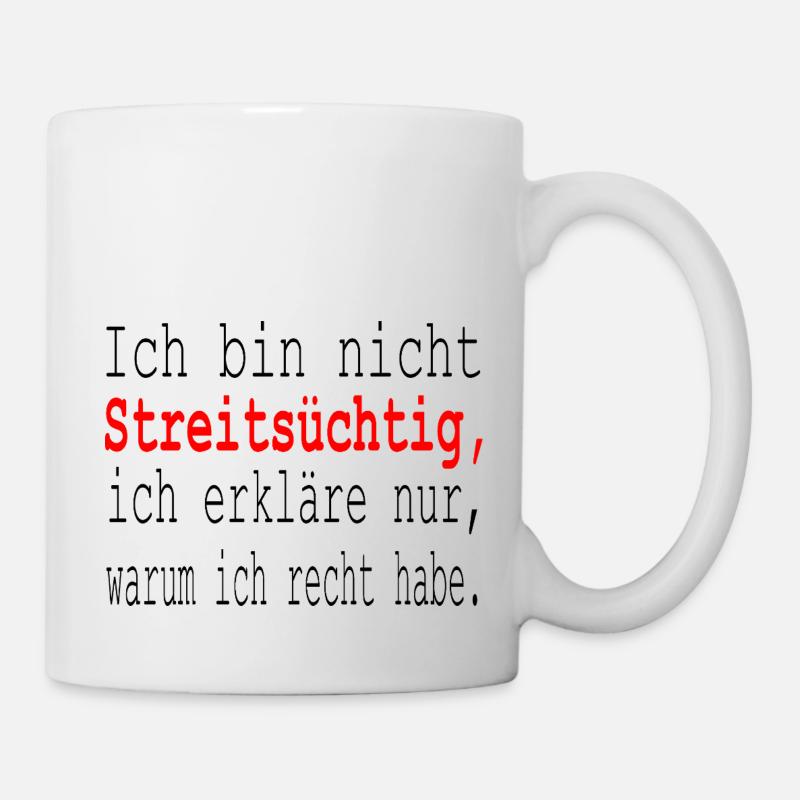Sarkasmus Ironie Sarkastische Sprüche - Tasse - Weiß