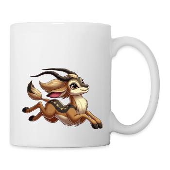 Antilopenmädchen rennt - Tasse - Weiß - Rechts