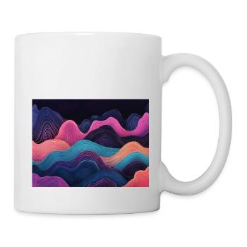 Neon clean waves - Mug - white - Right