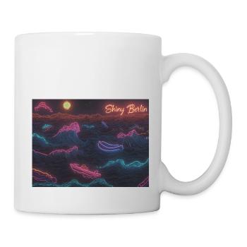 Shiny Berlin Neon waves - Tasse - Weiß - Rechts