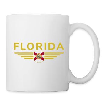 Florida Fan T-Shirt – Sun & Beach - Mug - white - Right