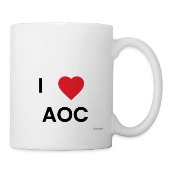 Ich liebe AOC - Tasse - Weiß - Rechts