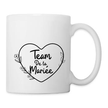 Bridal Team Floral Heart - Mug - white - Right