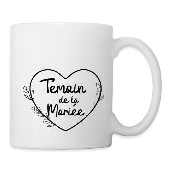 Witness The Bride Floral Heart - Mug - white - Right