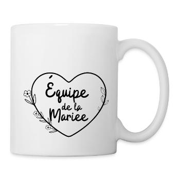 The Bride Floral Heart Team - Mug - white - Right