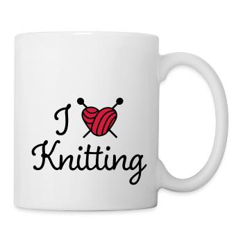 Stricken - Tasse - Weiß - Rechts