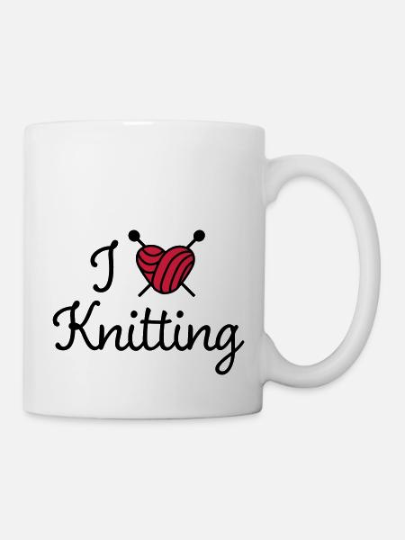Stricken - Tasse - Weiß