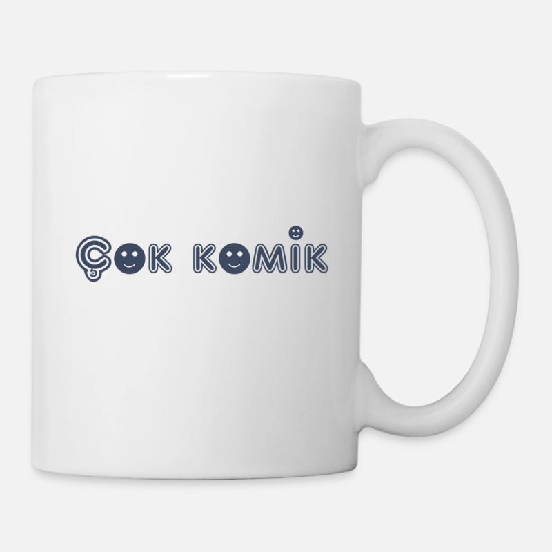 Cok Bande Dessinée Gris - Mug blanc - blanc