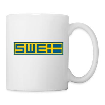 Schwedisch - Tasse - Weiß - Rechts